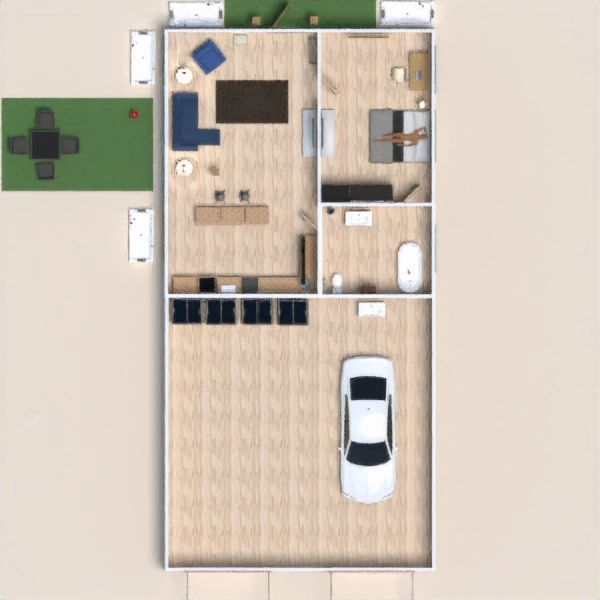 floor plans garagem 3d