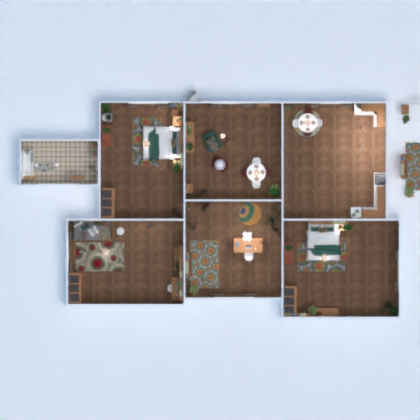 floor plans house living room kitchen office architecture 3d