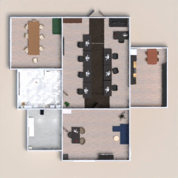 floor plans baldai biuras 3d