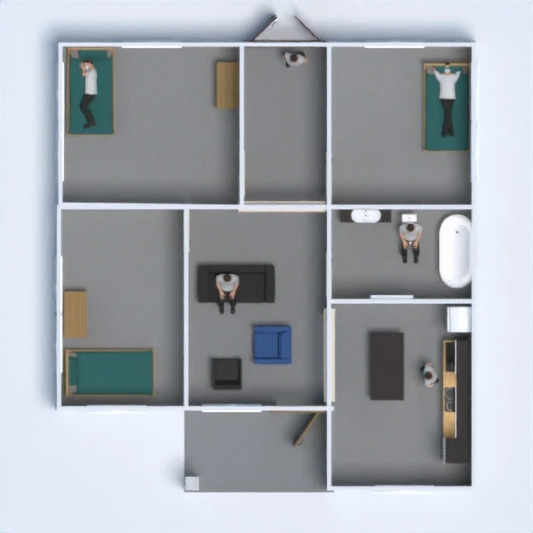 floor plans 公寓 独栋别墅 diy 3d