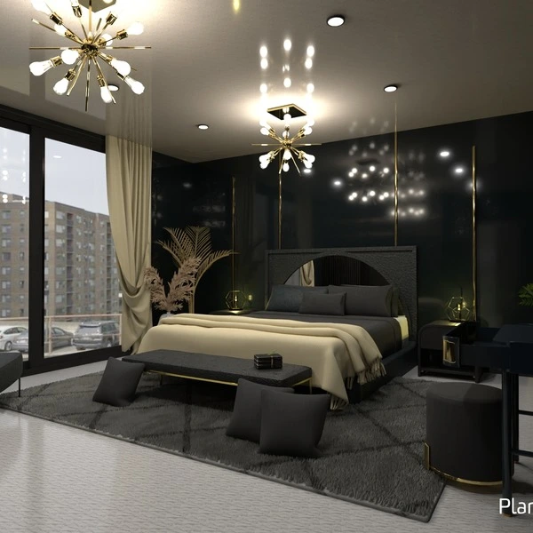 floor plans furniture decor bedroom lighting household 3d