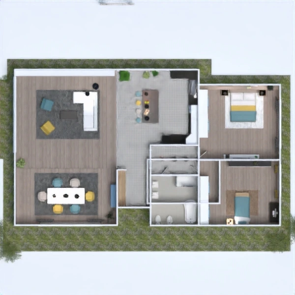 floor plans mobílias área externa utensílios domésticos cafeterias 3d