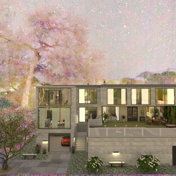 floor plans house architecture outdoor landscape terrace 3d