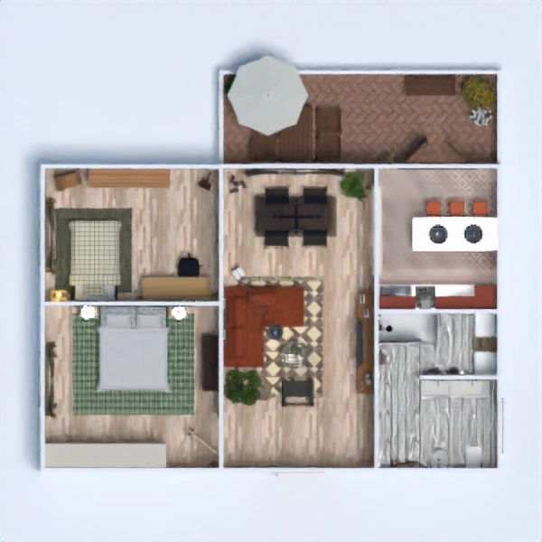 floor plans apartamento casa salón dormitorio cuarto de baño 3d