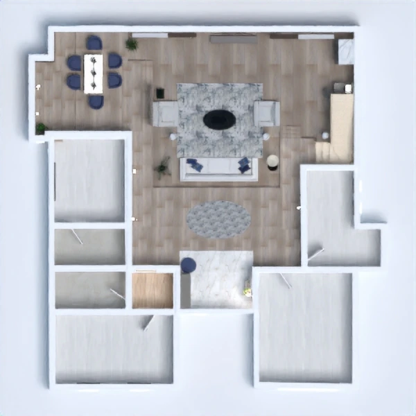floor plans 儿童房 3d