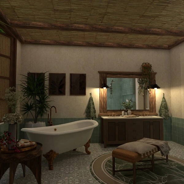 floor plans house furniture bathroom 3d