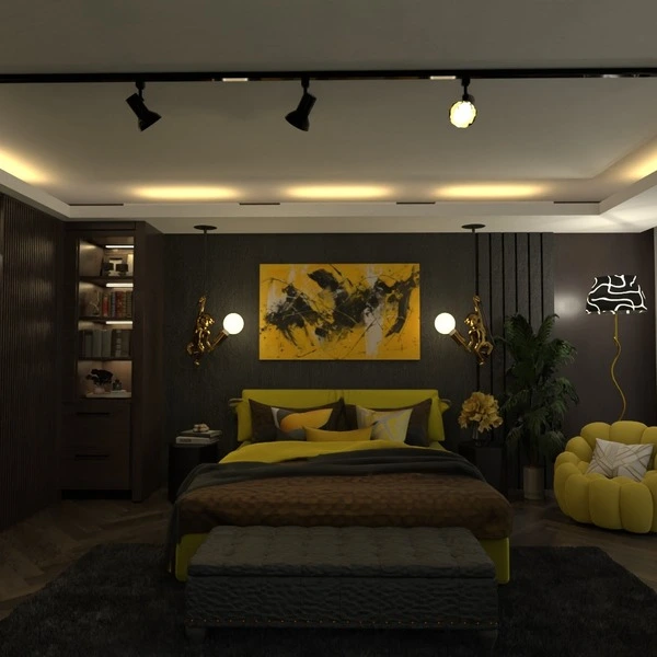 floor plans apartamento decoración dormitorio iluminación 3d