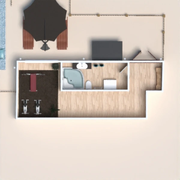floor plans casa terraza garaje cocina exterior 3d