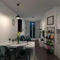 floor plans appartement terrasse salle de bains chambre à coucher salon cuisine extérieur salle à manger 3d
