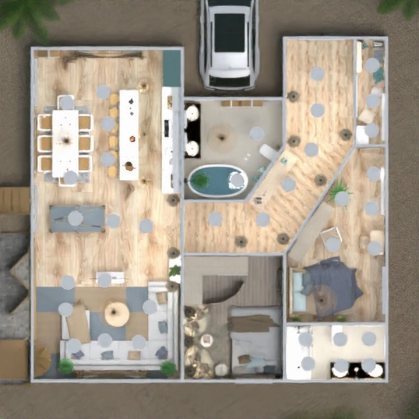 floor plans apartamento cozinha banheiro decoração quarto 3d