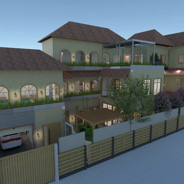 floor plans casa quarto garagem cozinha sala de jantar 3d