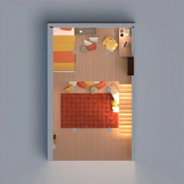 floor plans décoration chambre d'enfant eclairage espace de rangement 3d
