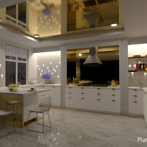 floor plans namas baldai dekoras virtuvė apšvietimas 3d