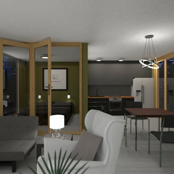 floor plans 公寓 家具 装饰 照明 单间公寓 3d
