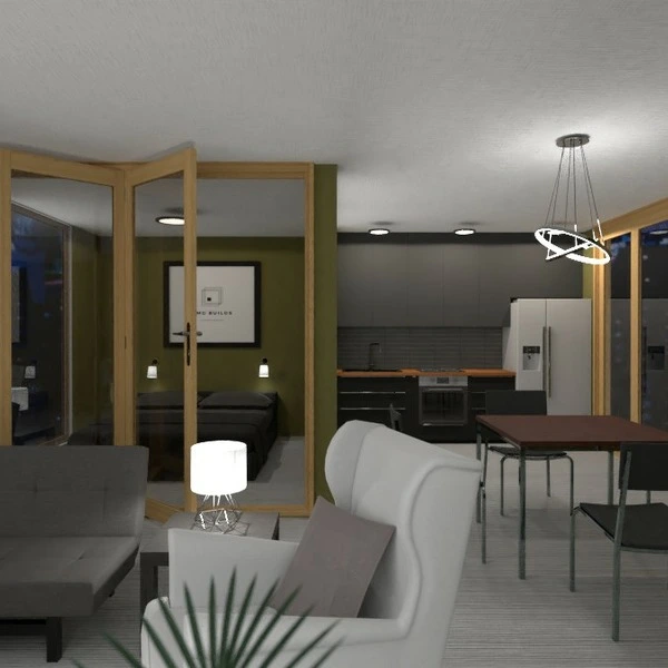floor plans appartamento arredamento decorazioni illuminazione monolocale 3d