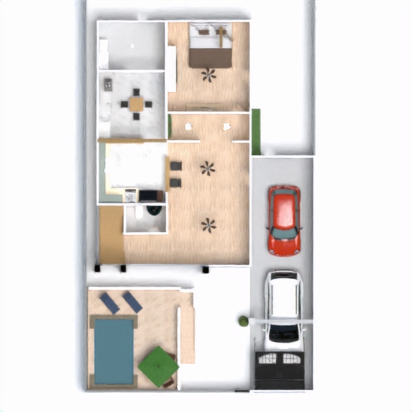 floor plans прихожая кухня дом 3d