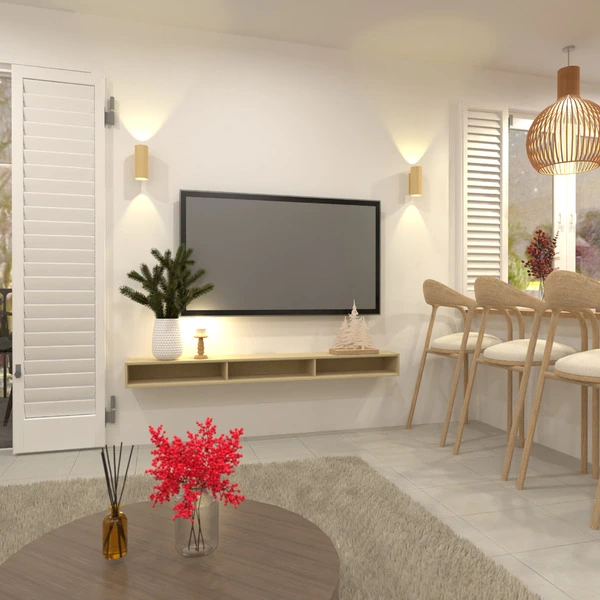 floor plans квартира мебель декор гостиная кухня 3d