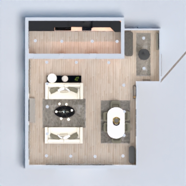 floor plans appartement maison salon cuisine eclairage 3d