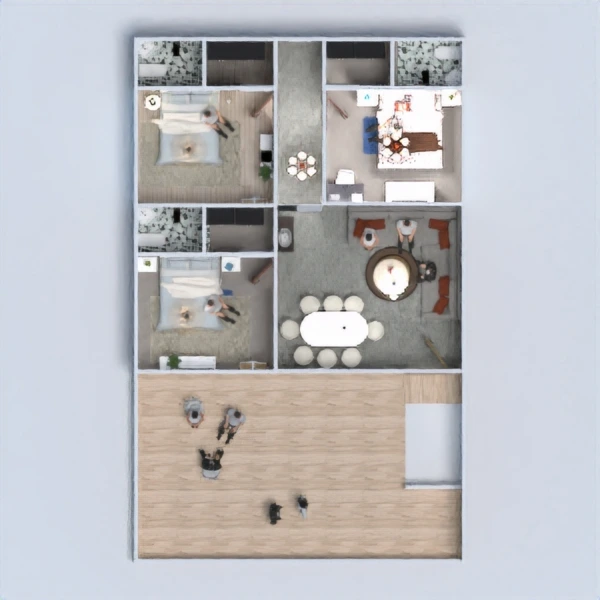 floor plans przechowywanie krajobraz mieszkanie 3d