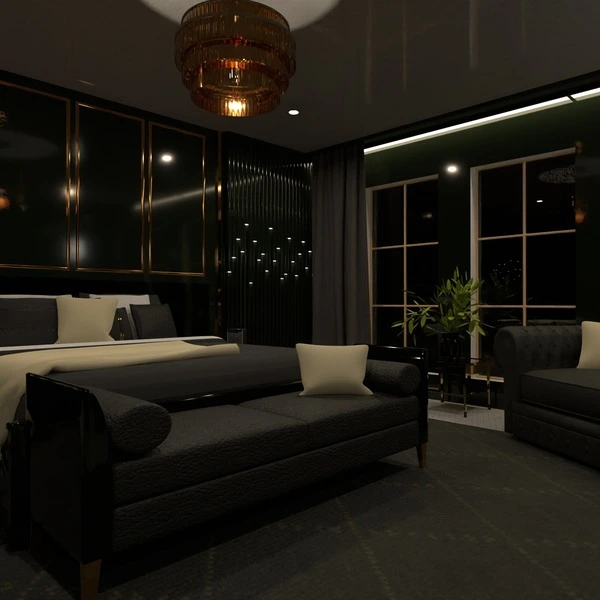 floor plans apartamento mobílias decoração quarto iluminação 3d