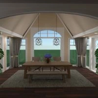 floor plans namas baldai dekoras svetainė virtuvė apšvietimas valgomasis 3d