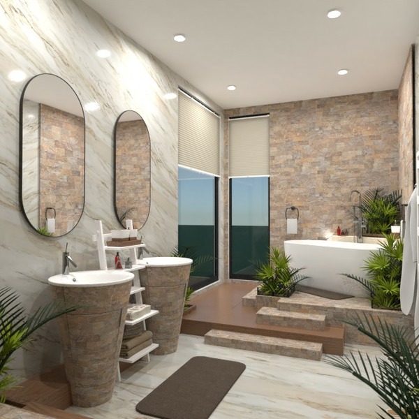 floor plans декор ванная 3d