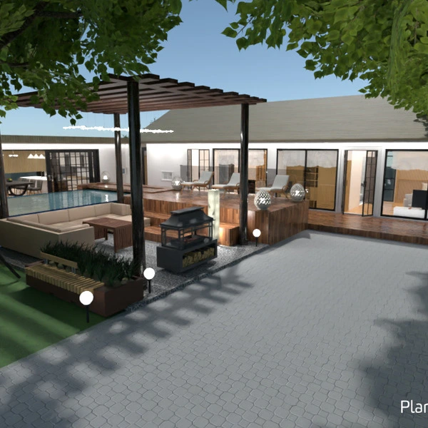 floor plans casa veranda camera da letto saggiorno architettura 3d