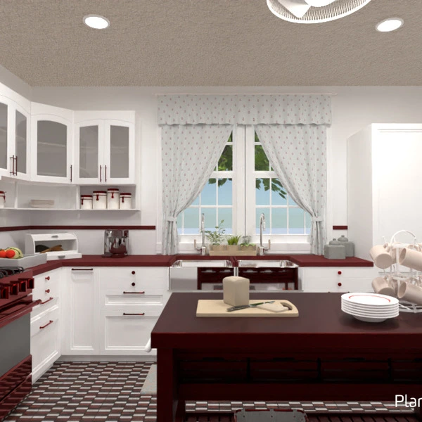 floor plans namas baldai dekoras virtuvė 3d