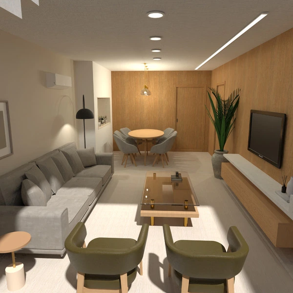 floor plans appartement maison salon salle à manger 3d