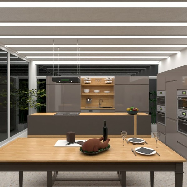 floor plans декор кухня освещение столовая 3d