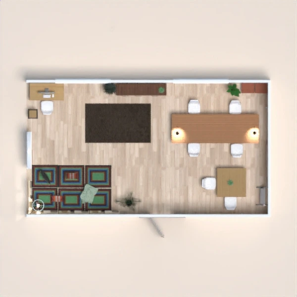 floor plans vaikų kambarys 3d