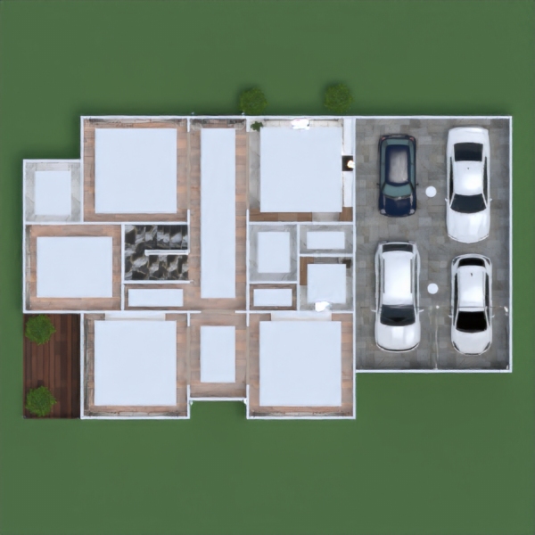 floor plans 照明 家电 户外 厨房 公寓 3d
