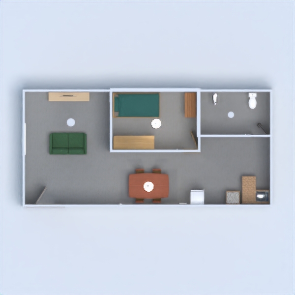 floor plans svetainė terasa vaikų kambarys sandėliukas garažas 3d