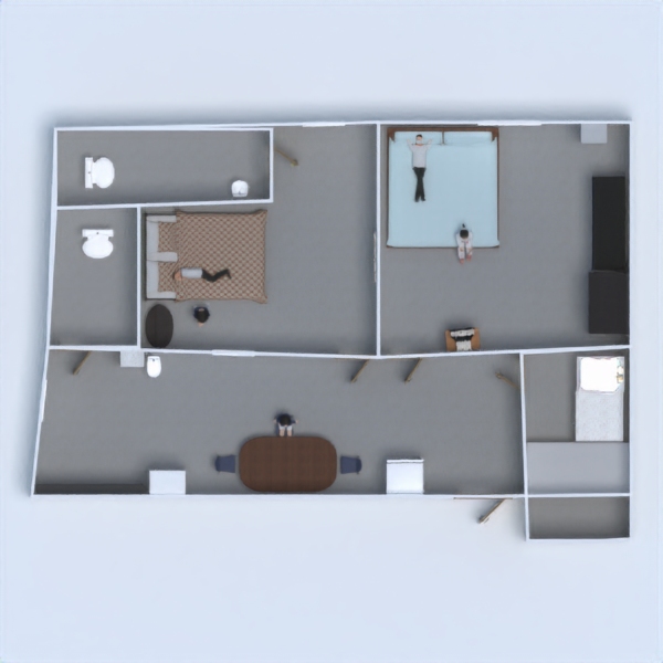 floor plans casa trastero 3d