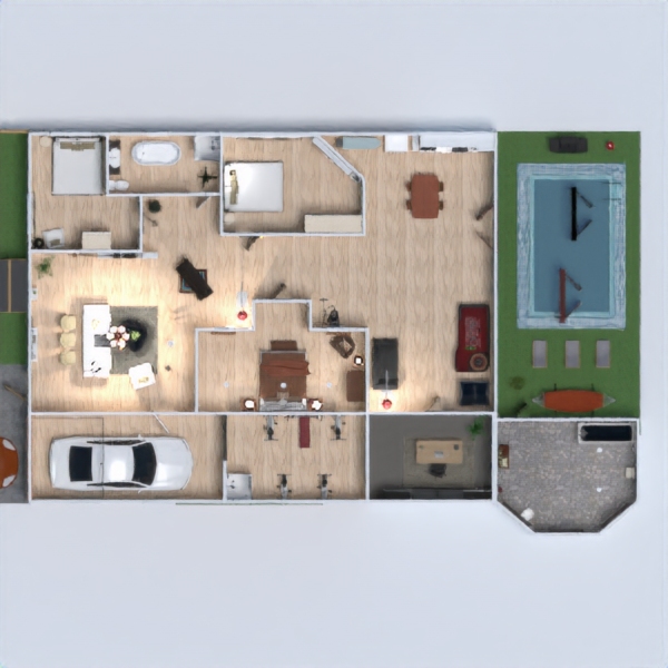 floor plans house terrace furniture decor diy 3d