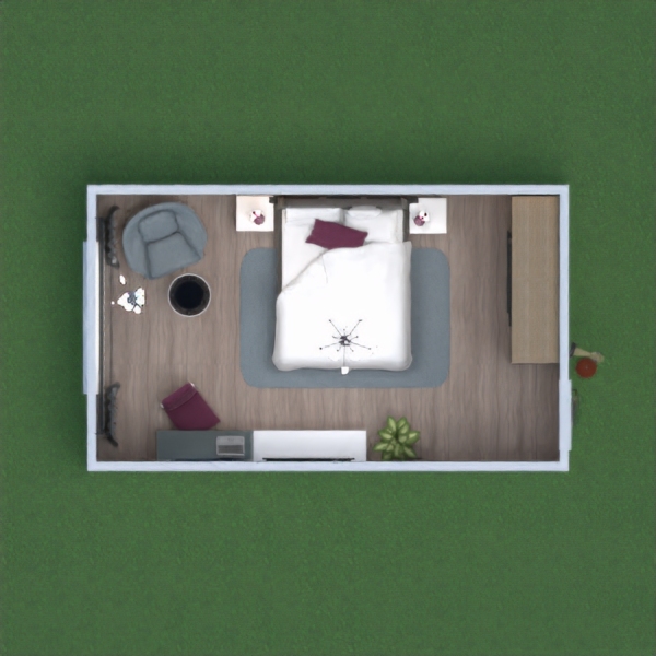 floor plans декор спальня 3d
