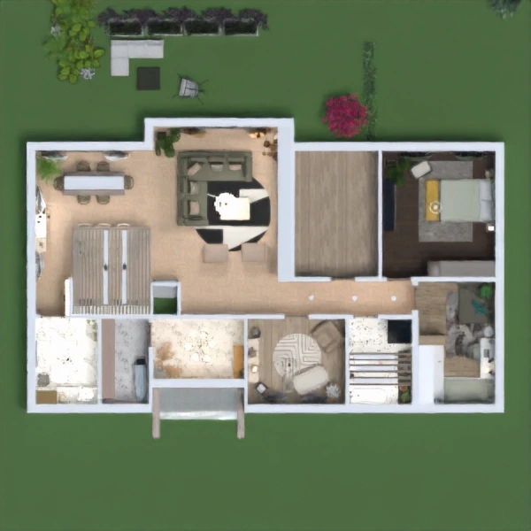 floor plans house terrace decor 3d