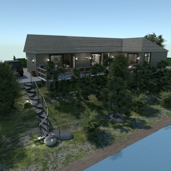 floor plans дом терраса ванная гостиная ландшафтный дизайн 3d