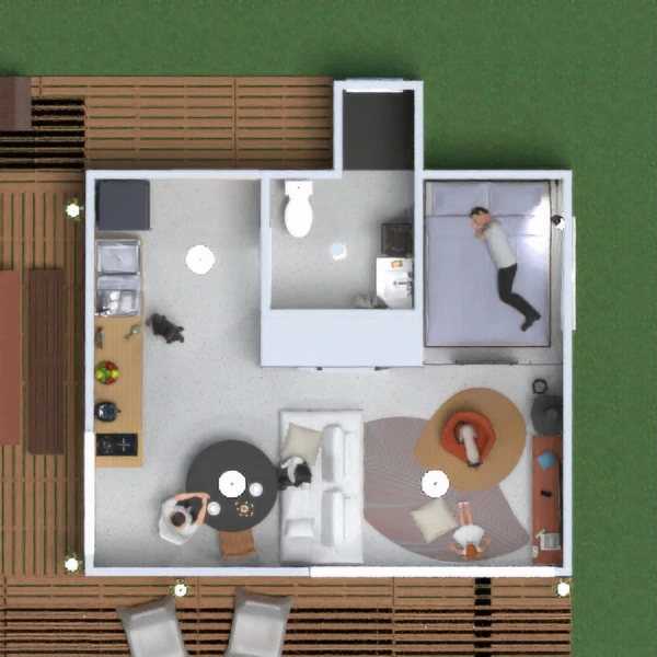 floor plans cucina bagno famiglia studio architettura 3d