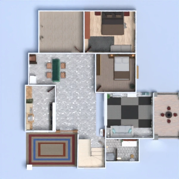 floor plans 客厅 3d