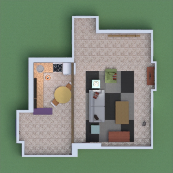this is a take on Monicas apartment from freinds. i tried to use the best materials to make it seem the most life like