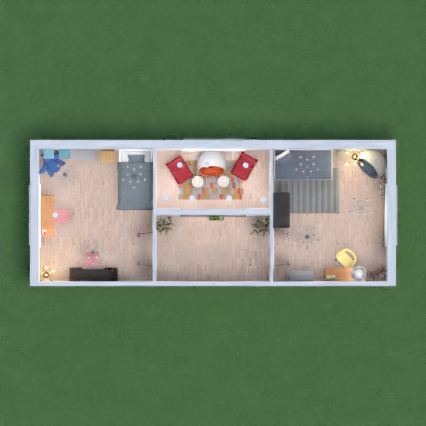 I made a older and younger sister bedroom, the one on the right is for the younger sibling and the one on the left is for the older sibling.