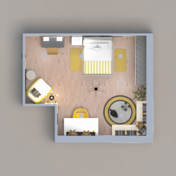 Huge bedroom for a child between the ages of 6 and 12. Multiple features were added to grow with the child and stay timeless. There are areas to play, study, relax, rest, and enjoy!