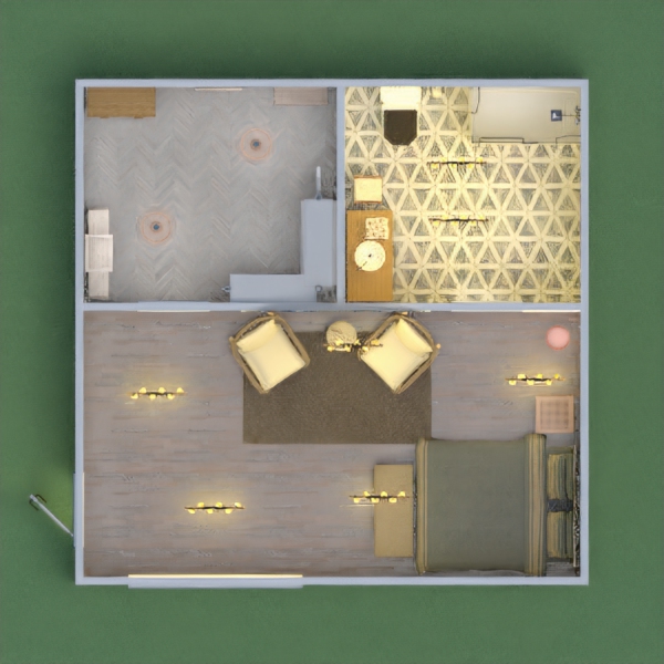 This project is a modern boho -style apartment with a nice bathroom and a walk-in closet as well. I spent a lot of time on this design so please vote if you like it! :)