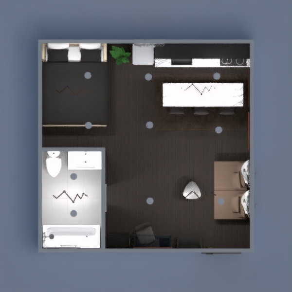 a simple floor plan that consists of brown, black and white. since yall children have so much to judge on, the door is a pull not push, and everything is the way i want it so if you don't like it or are purposely depicting 