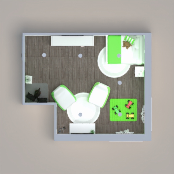 This is a soft pastel child's room, with a nice chill spot for video games and movie nights. There's also a nice little corner to play with toys, and read books. And to the side is a corner designed for a cute dog named millie! I hope you enjoyed looking at this room, stay safe and god bless! :)