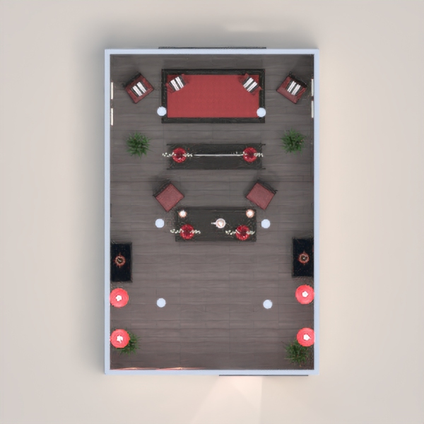 Hello everyone. Today I designed the house in Chinese style using red and black. Please vote.