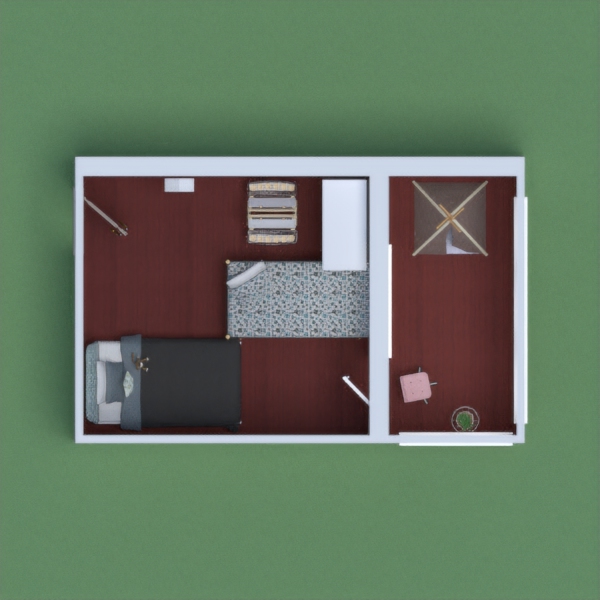 My project is a child's room and balcony, it is a mix between the 50's and modern style