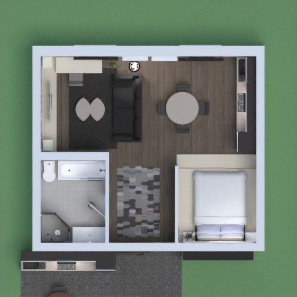 this is my prject with a little bedroom with a accent wall and raised platform. there is also a outdoor patio, with a outdoor kitchen. the living room is simple, with a tv stand and desk connected. PLEASE DO NOT COPY AND PASTE (cough,cough, kahem, cough) IF I GET A COPY AND PASTE PERSON I WILL GO TO THIER PROJECT AND GO RANT ABOUT THE PEOPLE WHO COPY ND PASTE. PERIOD.