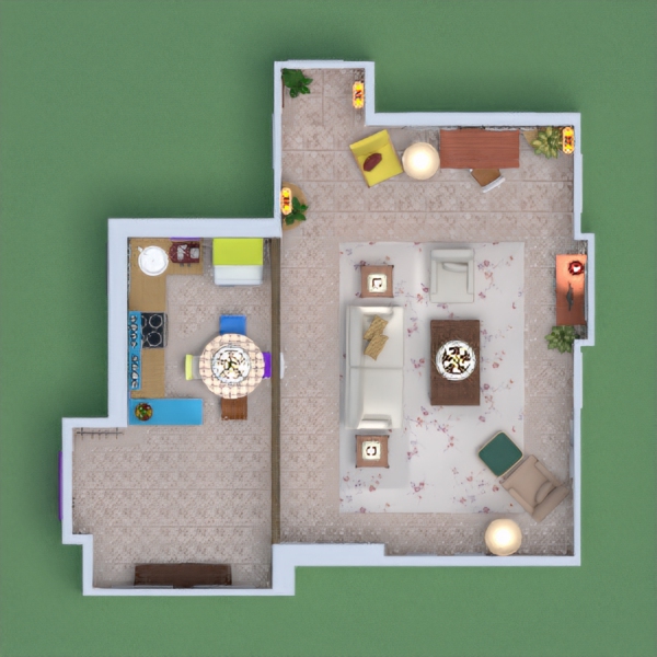 I've tried to recreate as much as possible Monica's appartment. I hope you enjoy it. If you like it, comment bellow so I'll like yours back. Thanks.